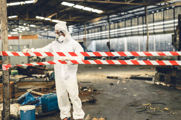 Professional Biohazard technician working in Olympia, SC